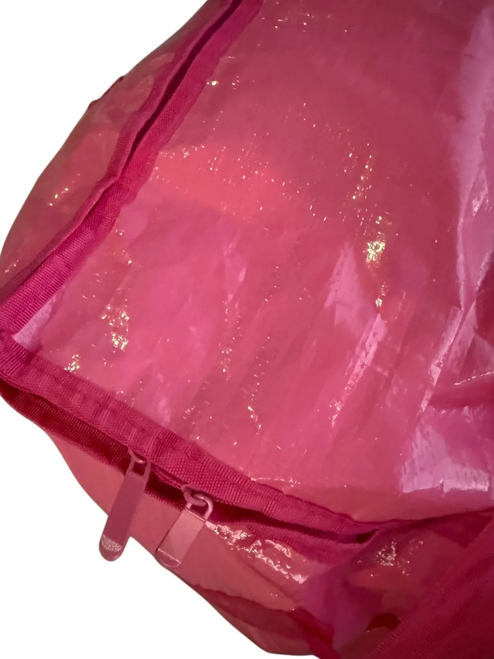 New 24 gallon large Pink Heavy-Duty Storage Tote Bag with Handles
